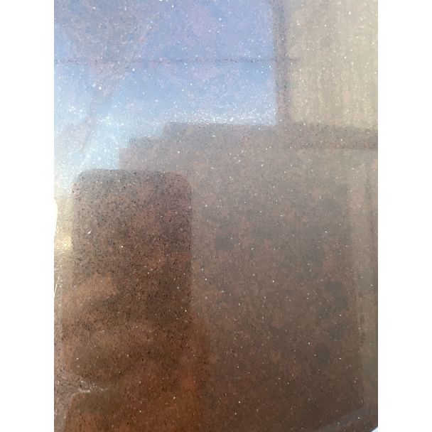 Cambria Oakhampton is a reddish brown Quartz 